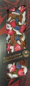 Exclusive chocolate pekanov o., pistcie, jahody, ek, kokos